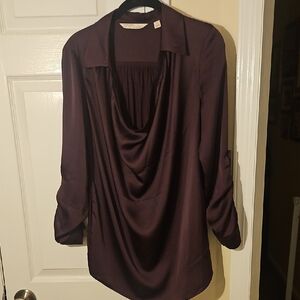 NY& Company Elegant Deep Purple Women's Top